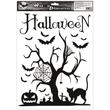 Ablakmatrica- ragasztó nélküli, sztatikus, 42 x 30 cm , Halloween