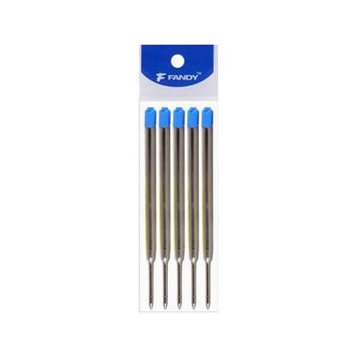 PARKER  típusú fém betét 0,8 mm,  kék 5 db