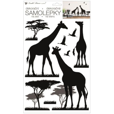  Falimatrica- fekete zsiráfok 24 x 42 cm