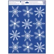 Kép 5/5 - Ablakmatrica 239 Hópelyhek (glitteres) 30*42cm