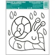 Kép 13/13 - Ablakmatrica - kontúros sablon üvegfestéshez ragasztómentes  fólián 14 x 14 cm , mese motívumok