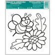 Kép 3/13 - Ablakmatrica - kontúros sablon üvegfestéshez ragasztómentes  fólián 14 x 14 cm , mese motívumok