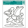Kép 12/13 - Ablakmatrica - kontúros sablon üvegfestéshez ragasztómentes  fólián 14 x 14 cm , mese motívumok