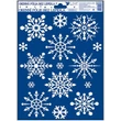 Kép 5/5 - Ablakmatrica 337 Hópelyhek (hóhatású glitteres) 20*30cm