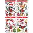 Kép 1/5 - Ablakmatrica 282 Színes karácsonyi motívumok 30*42cm
