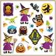Kép 3/4 - Öntapadós  matricák  - 40 db, HALLOWEEN, 10,5 x 18 cm