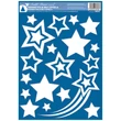 Kép 3/5 - Ablakmatrica 10623 Csillagok (glitteres) 30*42cm