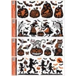 Kép 1/5 - Ablakmatrica- ragasztó nélküli, sztatikus, 59 x 21 cm, csillámos Halloween
