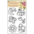 Kép 2/5 - Ablakmatrica - kontúros sablon üvegfestéshez ragasztómentes   fólián 30 x 21 cm, virágok