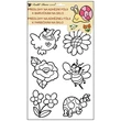 Kép 3/5 - Ablakmatrica - kontúros sablon üvegfestéshez ragasztómentes   fólián 30 x 21 cm, virágok