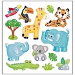 Kép 3/3 - Öntapadós matrica ZOO, 25 db, 13 x 15,5 cm