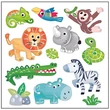 Kép 2/3 - Öntapadós matrica ZOO, 25 db, 13 x 15,5 cm