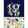 Kép 2/3 - FC-18342-45s Notesz sima 105*165mm 64lap Love