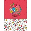 Kép 3/3 - FC-18342-45s Notesz sima 105*165mm 64lap Love