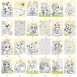 Kép 2/2 - FC-24217 Kifestő matricával 148*210mm 12lap spirál Little Bee