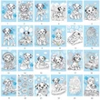 Kép 2/2 - FC-24225 Kifestő matricával 148*210mm 12lap spirál I love my dog