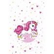 Kép 3/3 - PM-OD01_030501 Papírterítő 120*180cm Rózsaszín szíves unikornis