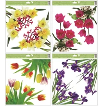 Ablakmatrica 993 Virágok (glitteres) 30*33,5cm