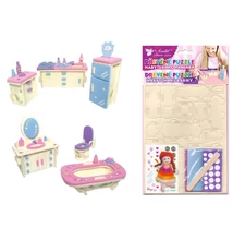 Fa puzzle - 20 x 15 cm, konyha, fürdőszoba