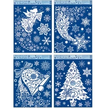 Ablakmatrica 318 Karácsonyi motívumok (glitteres) 30*42cm