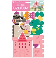 Összerakható papír mesevár 21 x 36,5 cm