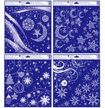 Ablakmatrica 241 Függő díszek (glitteres) 30*33,5cm