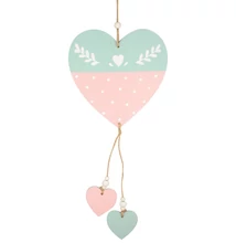 Felakasztható fa szív 33 cm