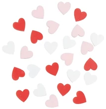 Fa szívecskék 2,5 cm, 24 db