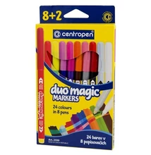 DUO MAGIC  MARKERS  dupla színváltós  filctoll készlet 8+2 db