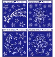 Ablakmatrica 223 Karácsonyi minták (glitteres) 30*33,5cm