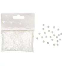 Dekoratív kövek 3 mm, 20 g átlátszó színtelen