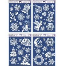 Ablakmatrica 324 Karácsonyi motívumok (glitteres) 30*38cm