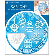 Kreatív sablon Karácsonyfadíszek (forgó) 25,5*31cm