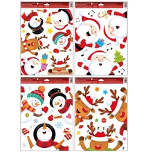 Ablakmatrica 268 Színes kukucskáló figurák (glitteres) 30*42cm