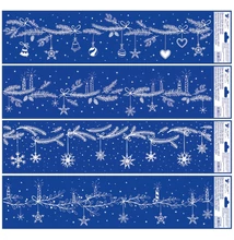 Ablakmatrica 263 Függő hópelyhek 64*15cm