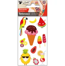 Tetováló  matrica, 10,5 x 6 cm - nyár