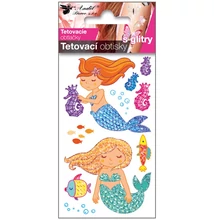 Tetováló csillámos matrica, 10,5 x 6 cm