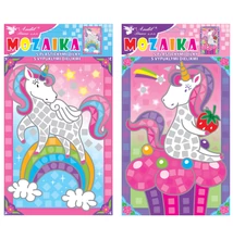 KREATÍV mozaik kép 17 x 31 cm- egyszarvú KREATÍV mozaik kép 17 x 31 cm- egyszarvú