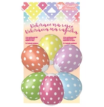 Húsvéti tojásdíszítő zsugorfólia Színes pöttyös 10db-os