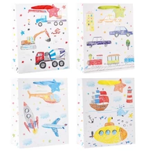 Papír ajándéktáska gyermek motívumok L 26 x 32 x 12 cm