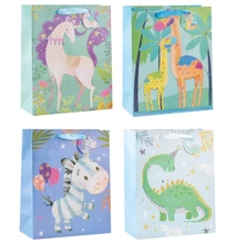 Papír ajándéktáska gyermek motívumok L 26 x 32 x 12 cm