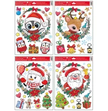 Ablakmatrica 282 Színes karácsonyi motívumok 30*42cm