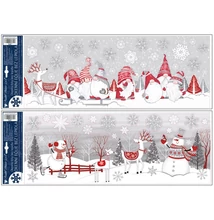 Ablakmatrica 273 Téli táj (glitteres) 59,5*21cm