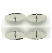 Gyertyatüske ezüst 5cm 4db-os