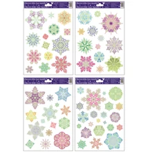 Ablakmatrica 492 Hópelyhek (sötétben világító) 30*42cm Ablakmatrica 492 Hópelyhek (sötétben világító) 30*42cm