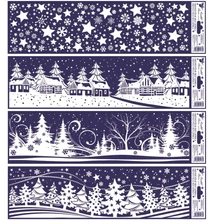 Ablakmatrica 467 Téli táj 45*12cm