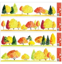 Ablakmatrica 6836 Őszi fák 64*15cm