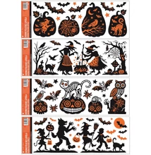 Ablakmatrica 966 Halloweeni motívumok (glitteres) 59*21cm