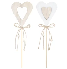 10 cm szív - pálcán 