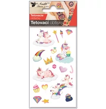 Tetováló matrica, 10 x 6 cm egyszarvúak